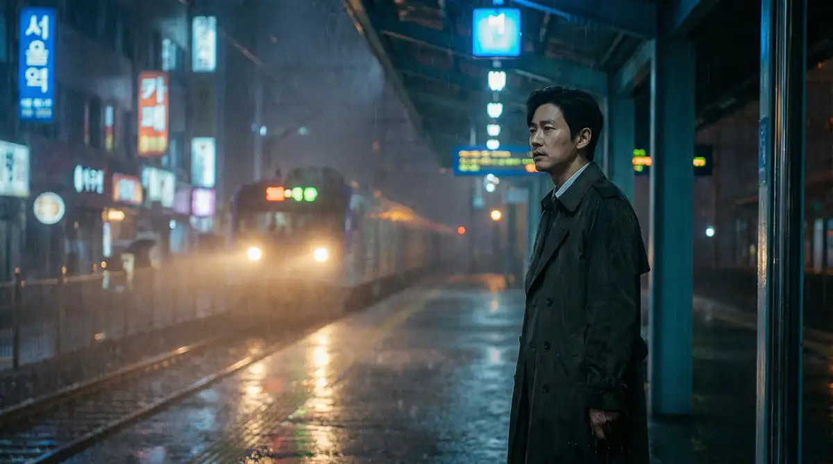 韩国伦理电影经典场景 - 雨夜车站，成人动漫 馆藏影像